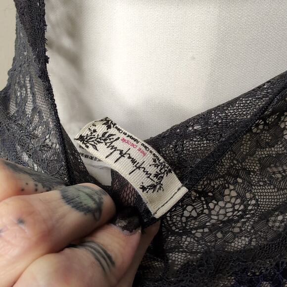 Lace Bohemian Multicolor Bodysuit - Picture 4 of 5